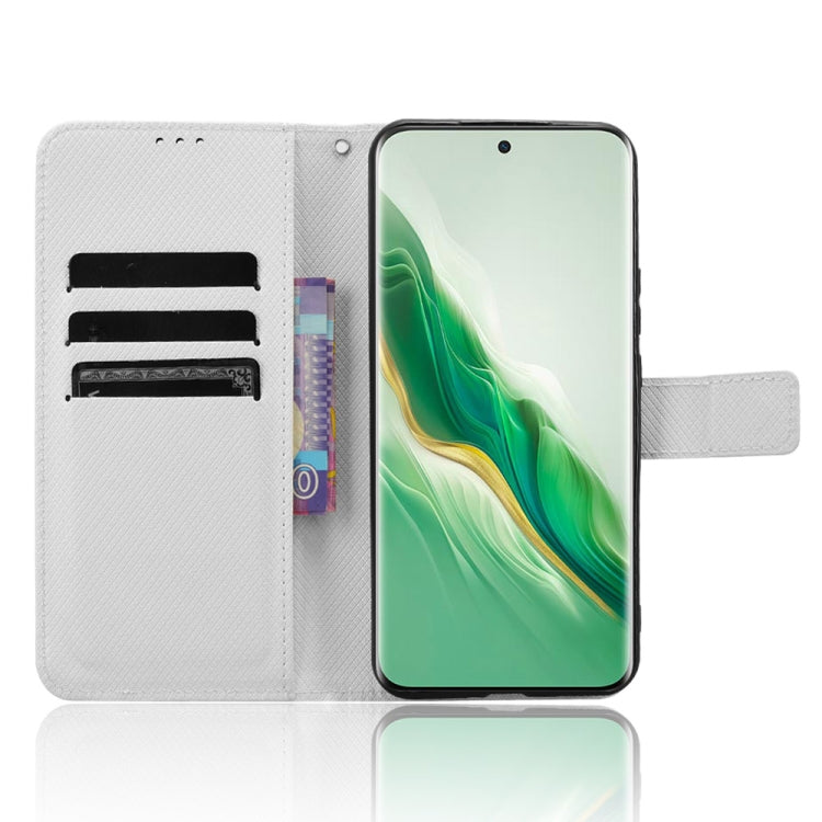 For Honor Magic6 5G Diamond Texture Leather Phone Case(White)