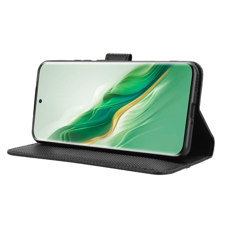 For Honor Magic6 5G Diamond Texture Leather Phone Case(Black)