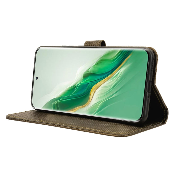 For Honor Magic6 5G Diamond Texture Leather Phone Case(Brown)