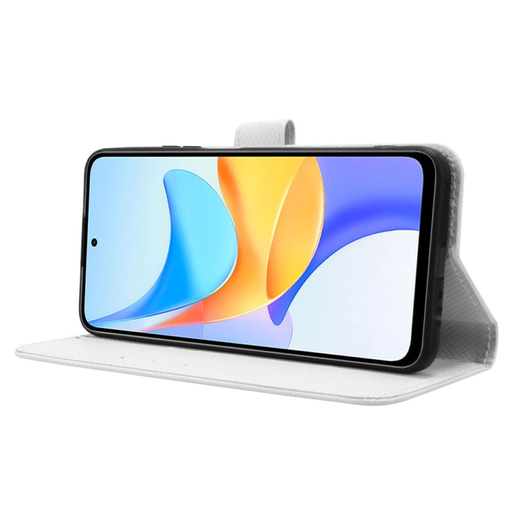 For Honor Play 50 Plus Diamond Texture Leather Phone Case(White)