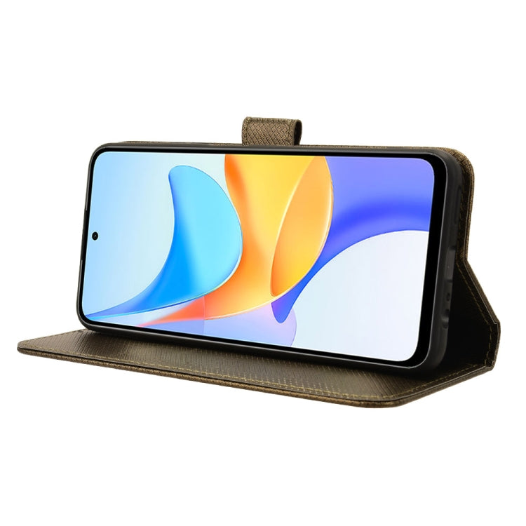 For Honor Play 50 Plus Diamond Texture Leather Phone Case(Brown)