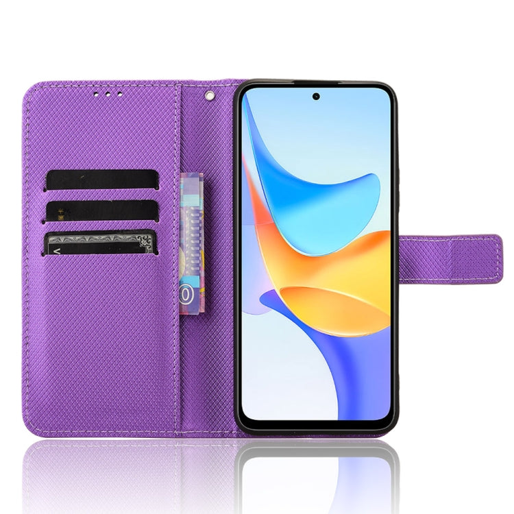 For Honor Play 50 Plus Diamond Texture Leather Phone Case(Purple)
