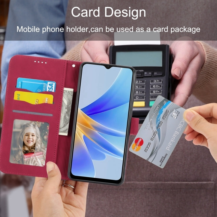 For Samsung Galaxy S24 5G Dierfeng Dream Line TPU + PU Leather Phone Case(Red)