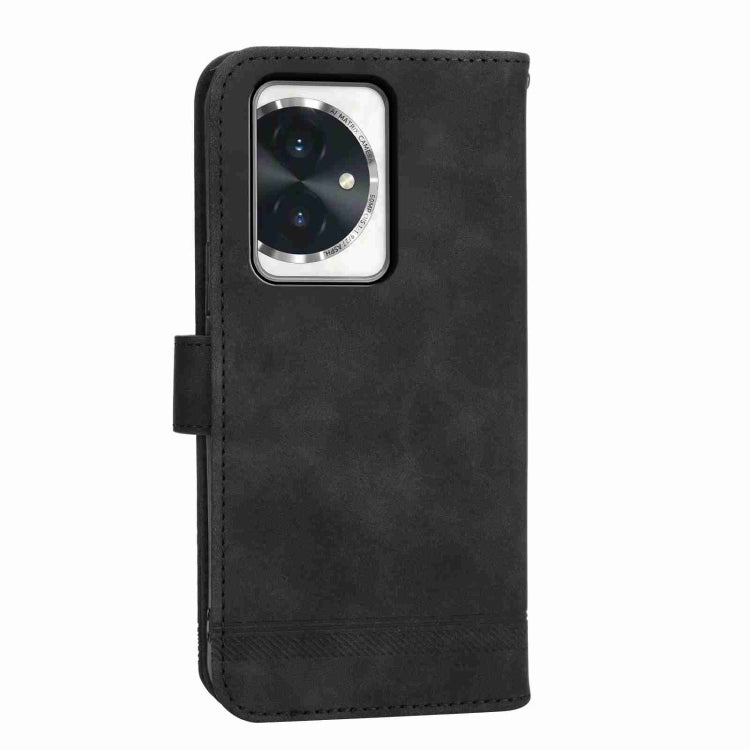 For Honor 100 Pro Dierfeng Dream Line TPU + PU Leather Phone Case(Black)