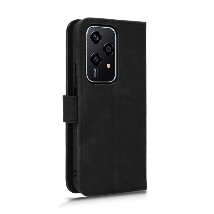 For Honor 200 Lite Skin Feel Magnetic Flip Leather Phone Case(Black)