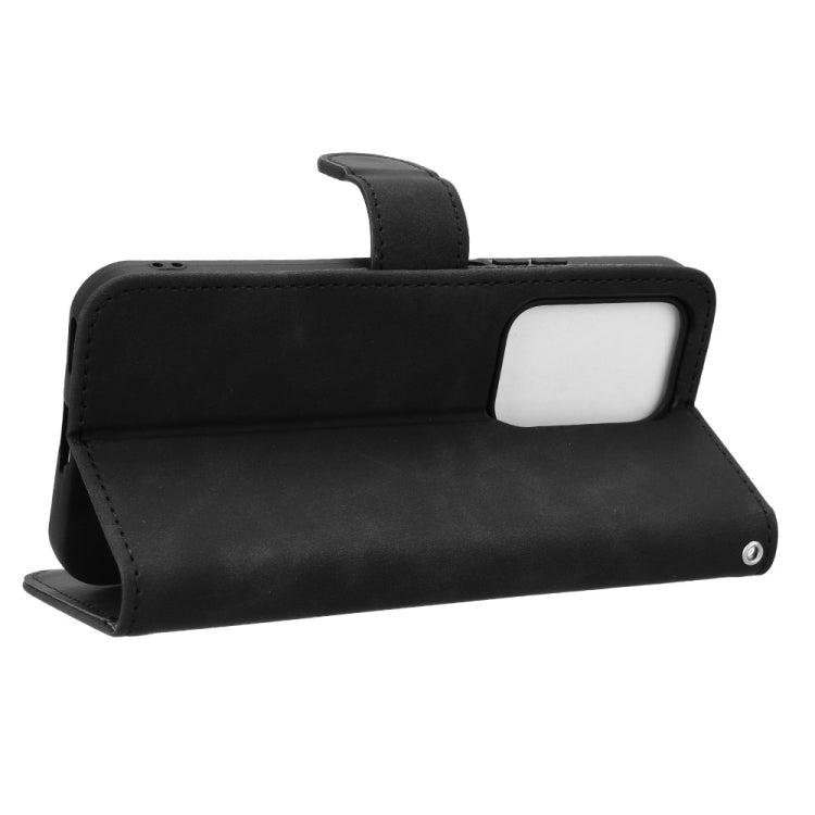 For Honor 200 Lite Skin Feel Magnetic Flip Leather Phone Case(Black)