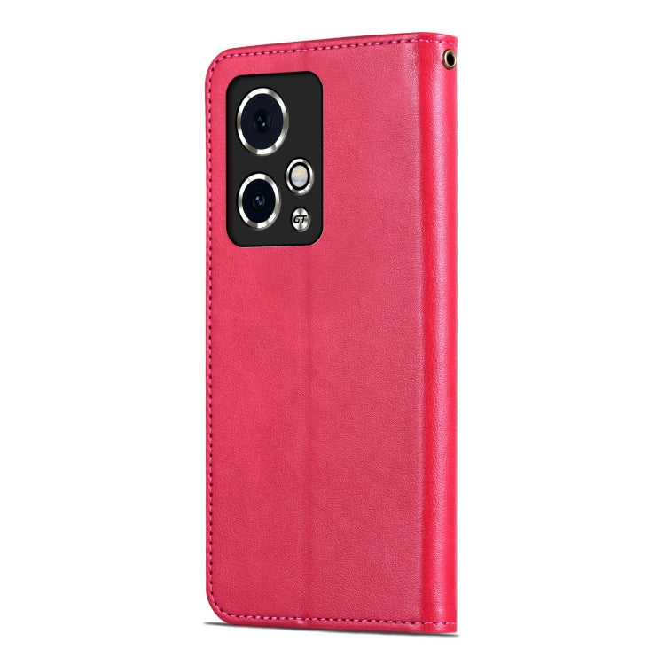 For Honor 90 GT AZNS Sheepskin Texture Flip Leather Phone Case(Red)