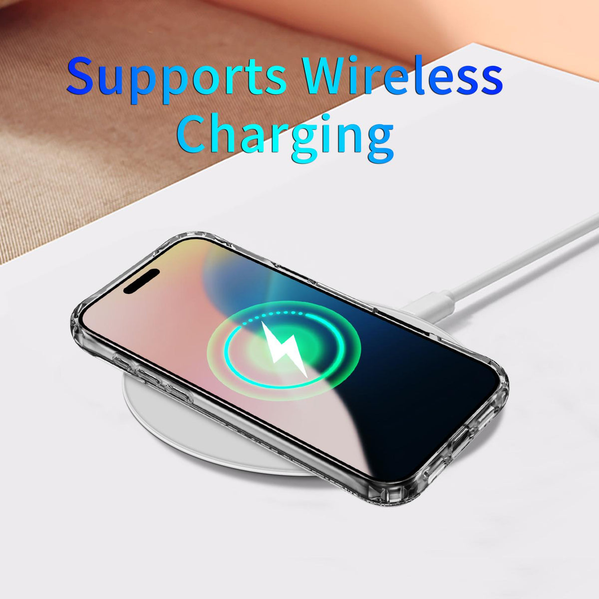 Compatible with iPhone 18 Pro Max Four Corner Airbags MagSafe Magnetic Phone Case - Transparent