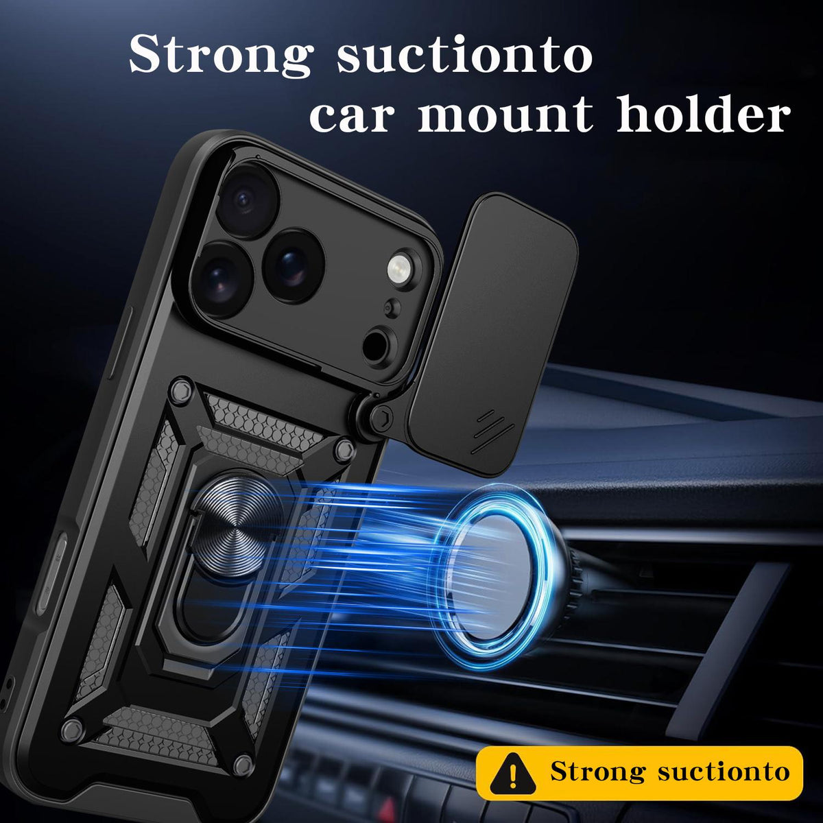 Compatible with iPhone 18 Pro Max Sliding Camera Cover Design TPU+PC Phone Case - Rose Gold