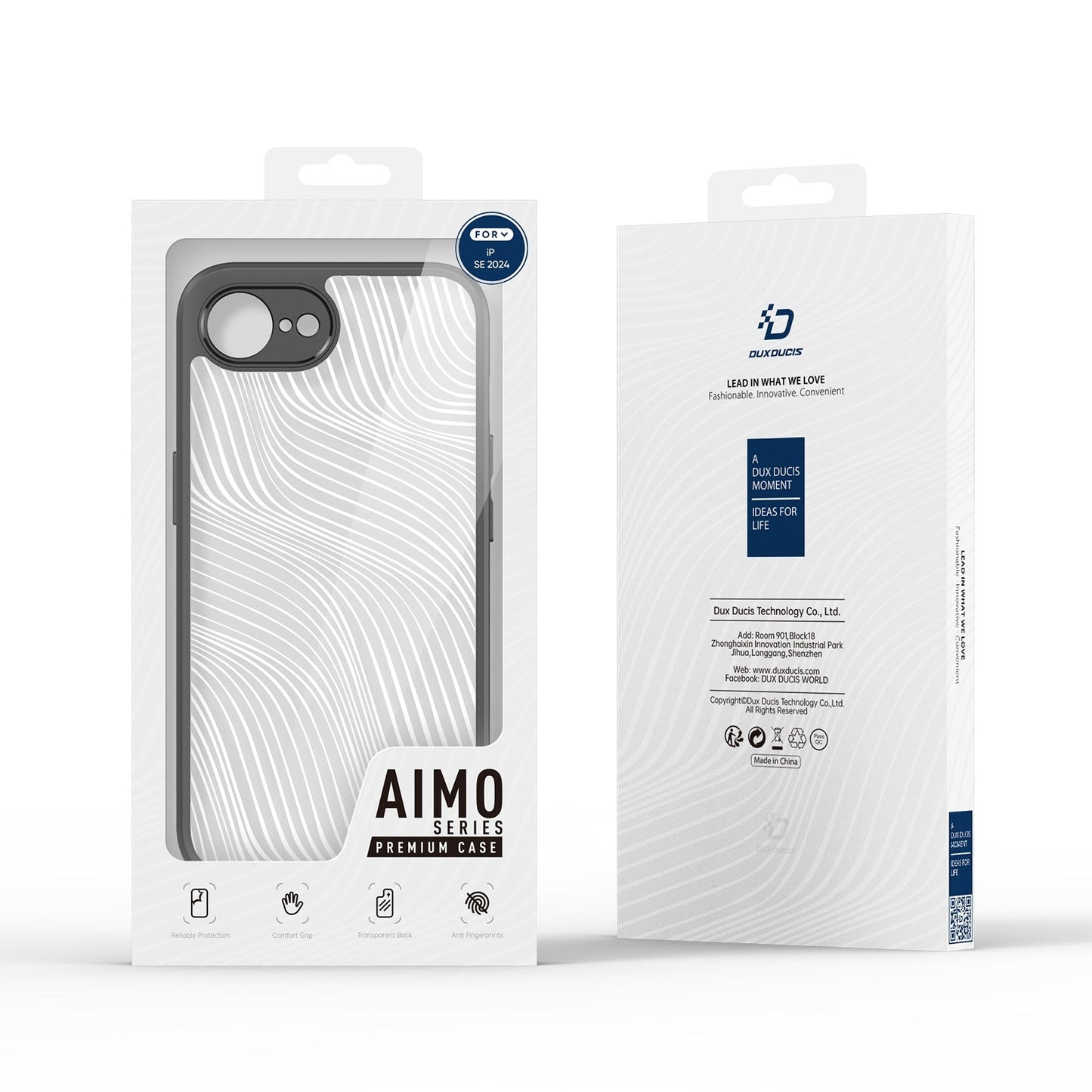 For iPhone 16e DUX DUCIS Aimo Series Frosted Feel Phone Case(Black)