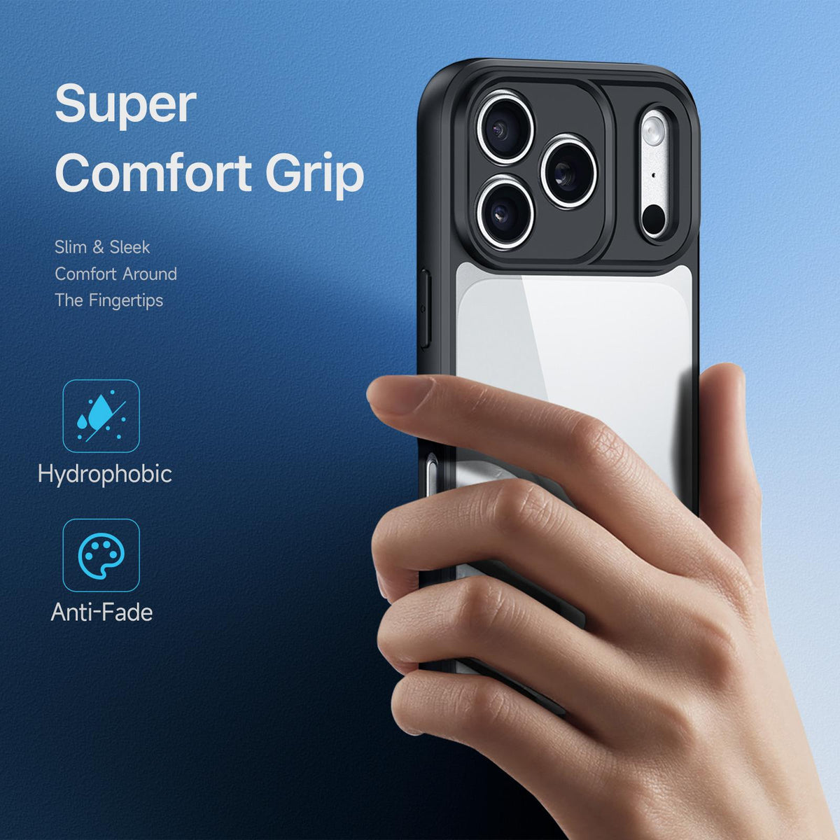 Compatible with iPhone 18 Pro Max DUX DUCIS Aimo Series Frosted Feel Phone Case - Black