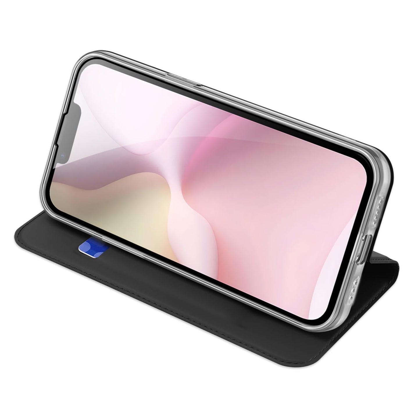 For iPhone 16e DUX DUCIS Skin Pro Series Flip Leather Phone Case(Black)