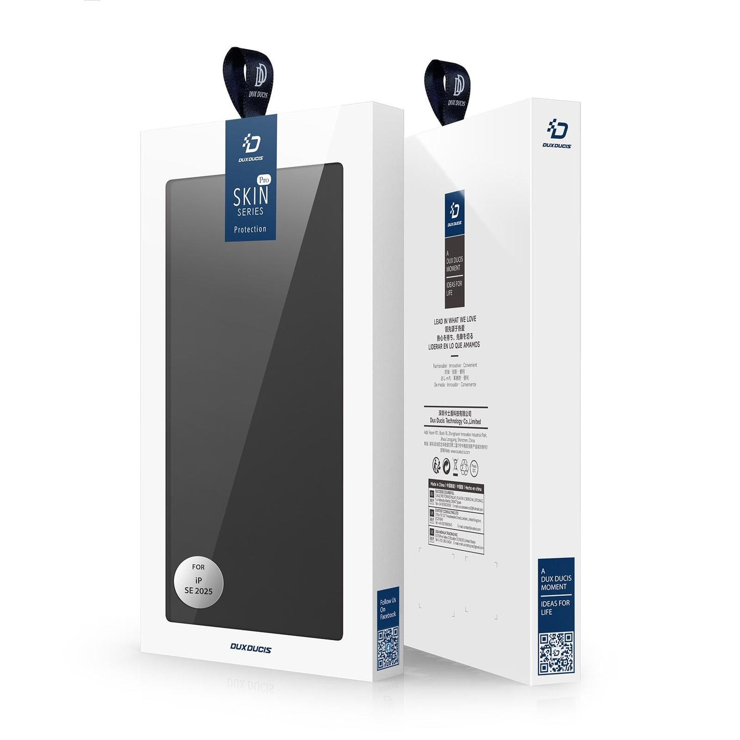 For iPhone 16e DUX DUCIS Skin Pro Series Flip Leather Phone Case(Black)