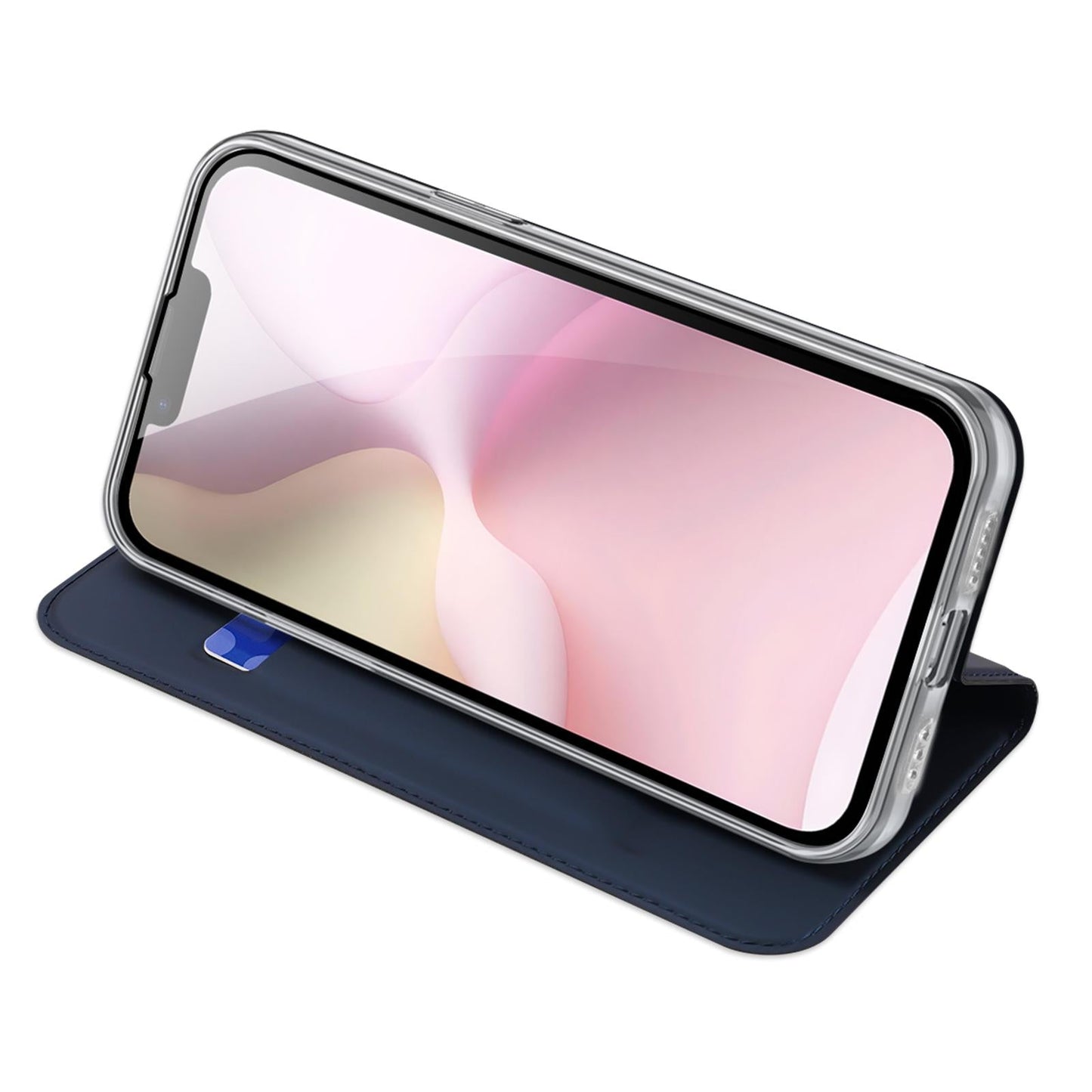 For iPhone 16e DUX DUCIS Skin Pro Series Flip Leather Phone Case(Blue)