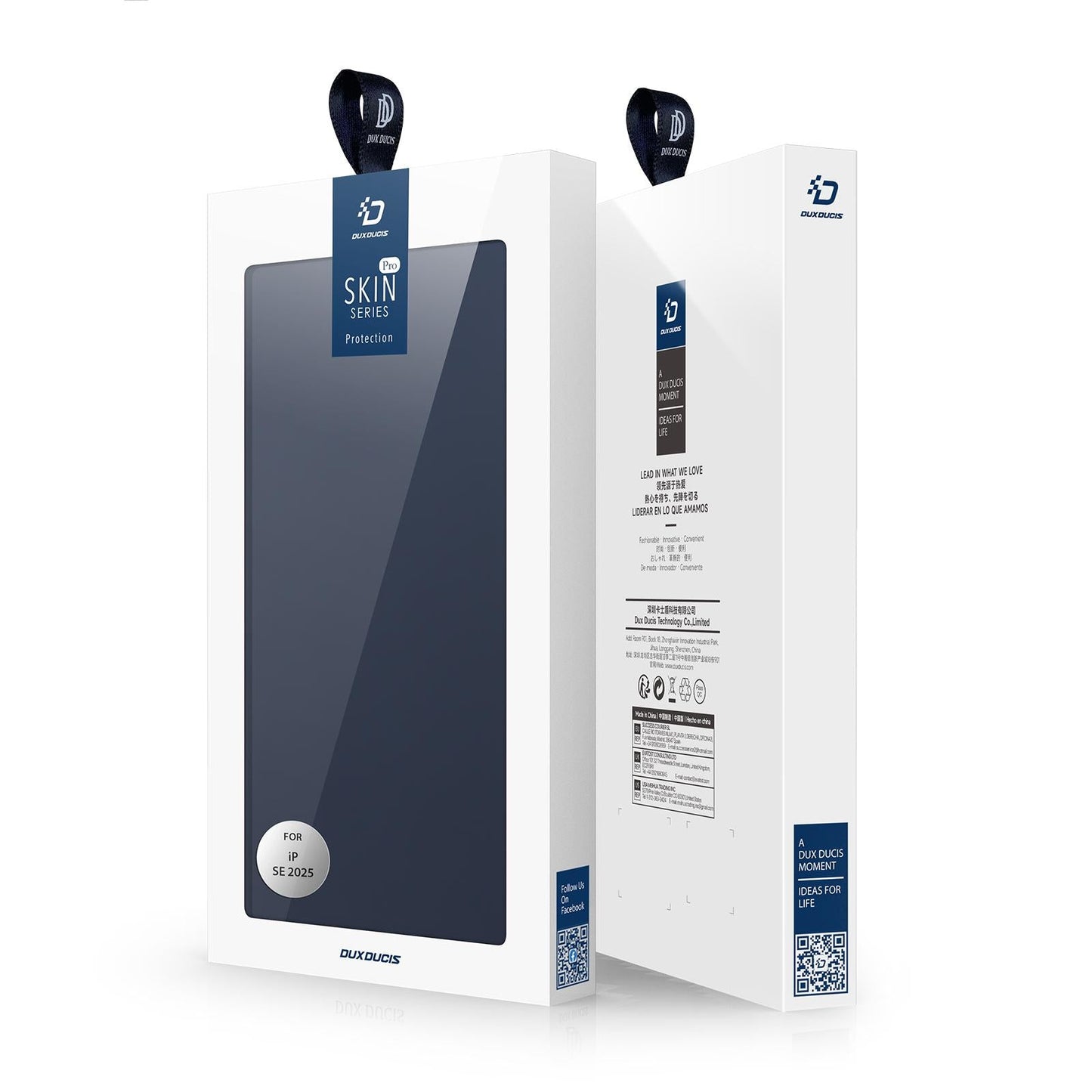 For iPhone 16e DUX DUCIS Skin Pro Series Flip Leather Phone Case(Blue)