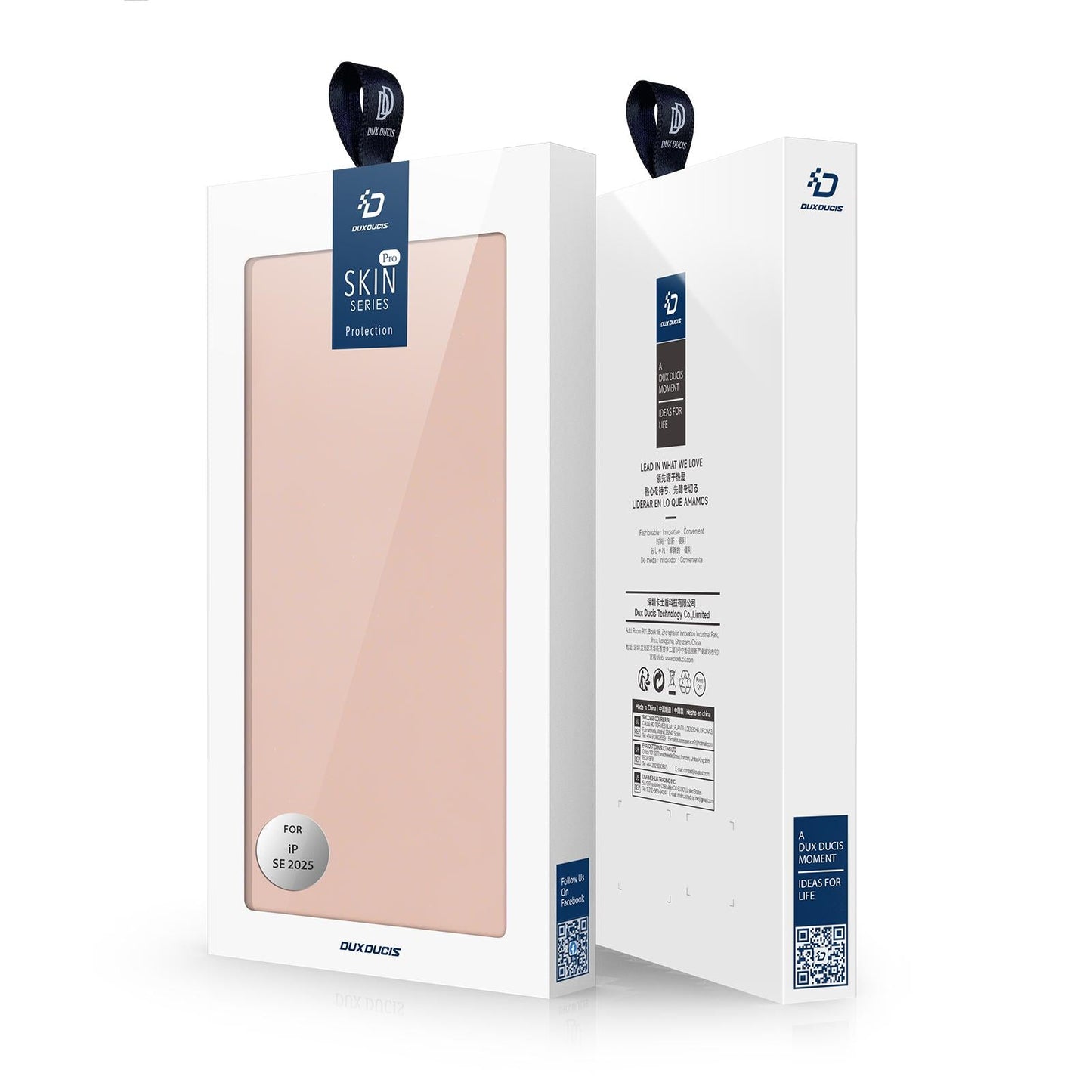 For iPhone 16e DUX DUCIS Skin Pro Series Flip Leather Phone Case(Rose Gold)