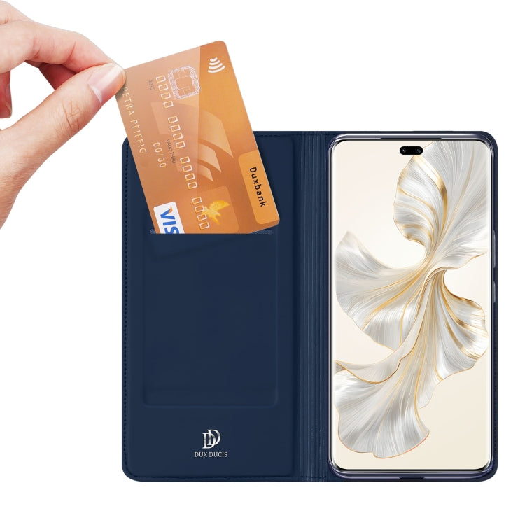 For Honor 100 Pro DUX DUCIS Skin Pro Series Flip Leather Phone Case(Blue)