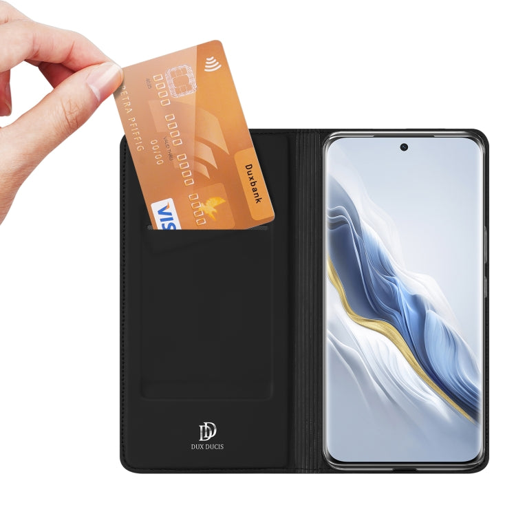 For Honor Magic6 DUX DUCIS Skin Pro Series Flip Leather Phone Case(Black)