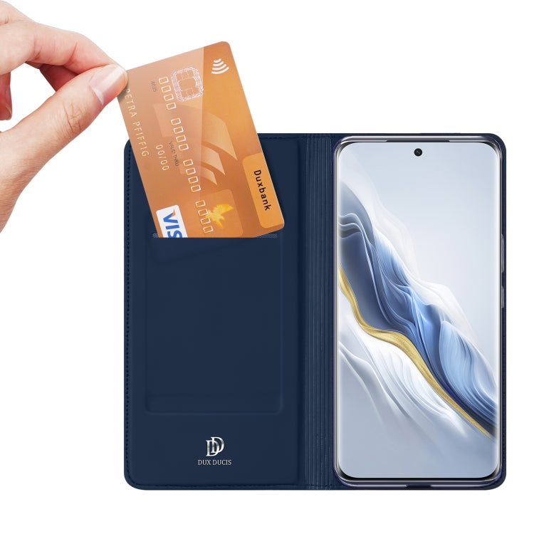 For Honor Magic6 DUX DUCIS Skin Pro Series Flip Leather Phone Case(Blue)