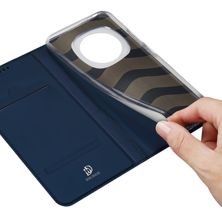 For Honor Magic6 DUX DUCIS Skin Pro Series Flip Leather Phone Case(Blue)