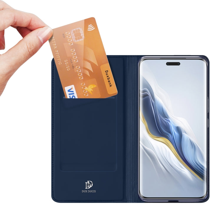 For Honor Magic6 Pro DUX DUCIS Skin Pro Series Flip Leather Phone Case(Blue)