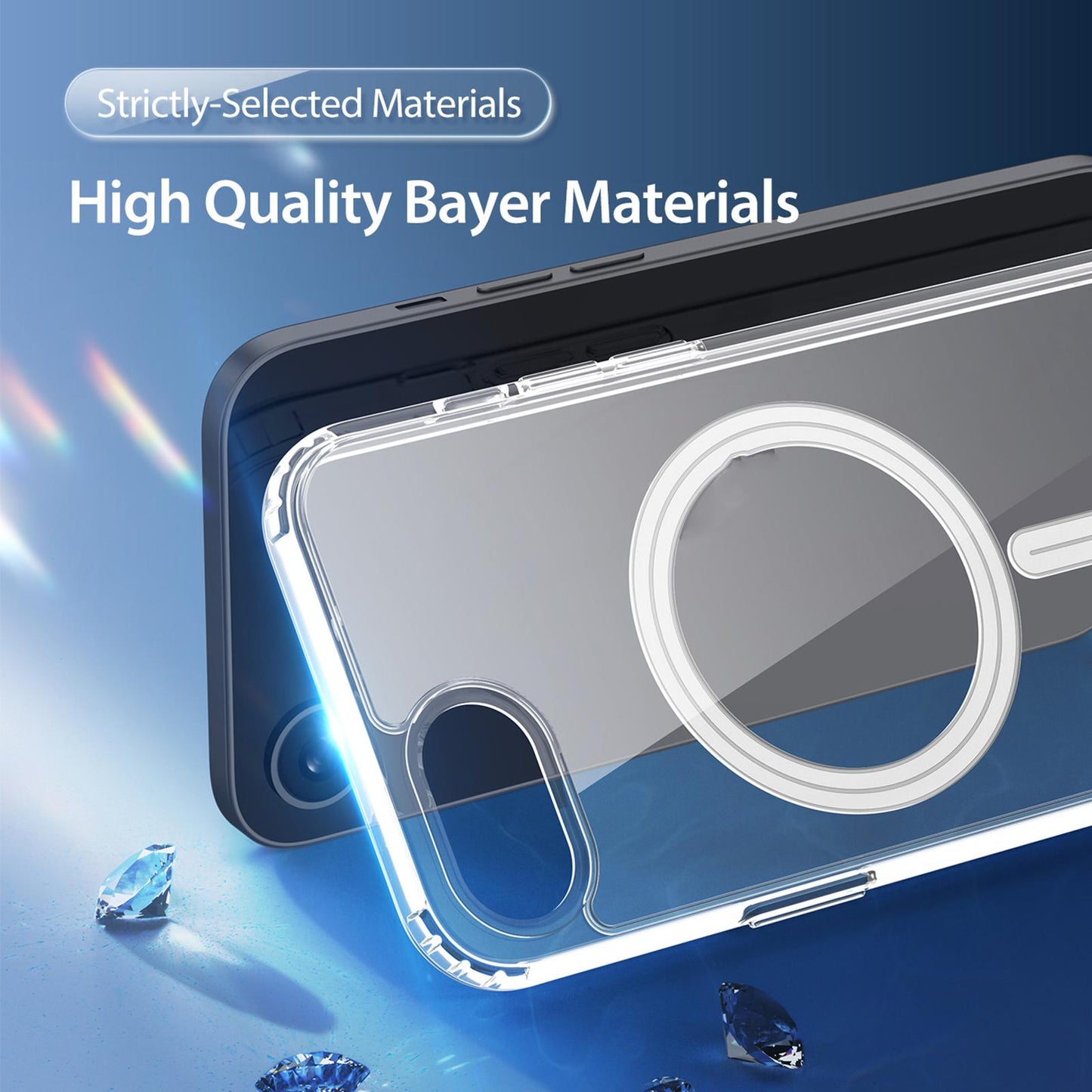 For iPhone 16e DUX DUCIS Clin Mag Series Magsafe TPU Phone Case(Transparent)