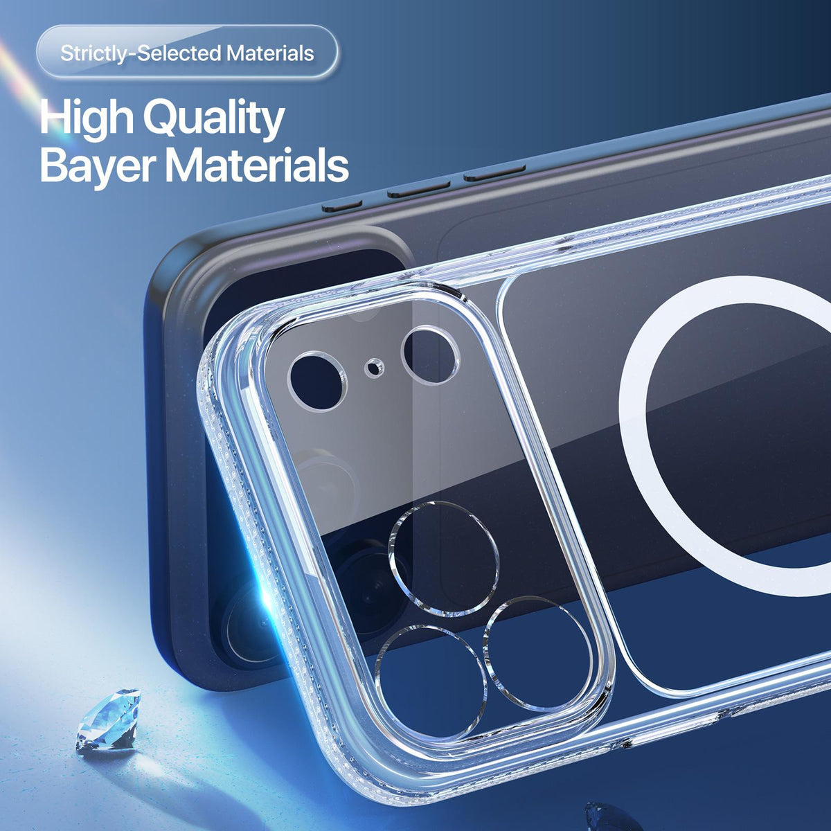 Compatible with iPhone 18 Pro Max DUX DUCIS Clin Mag Series Magsafe TPU Phone Case - Transparent