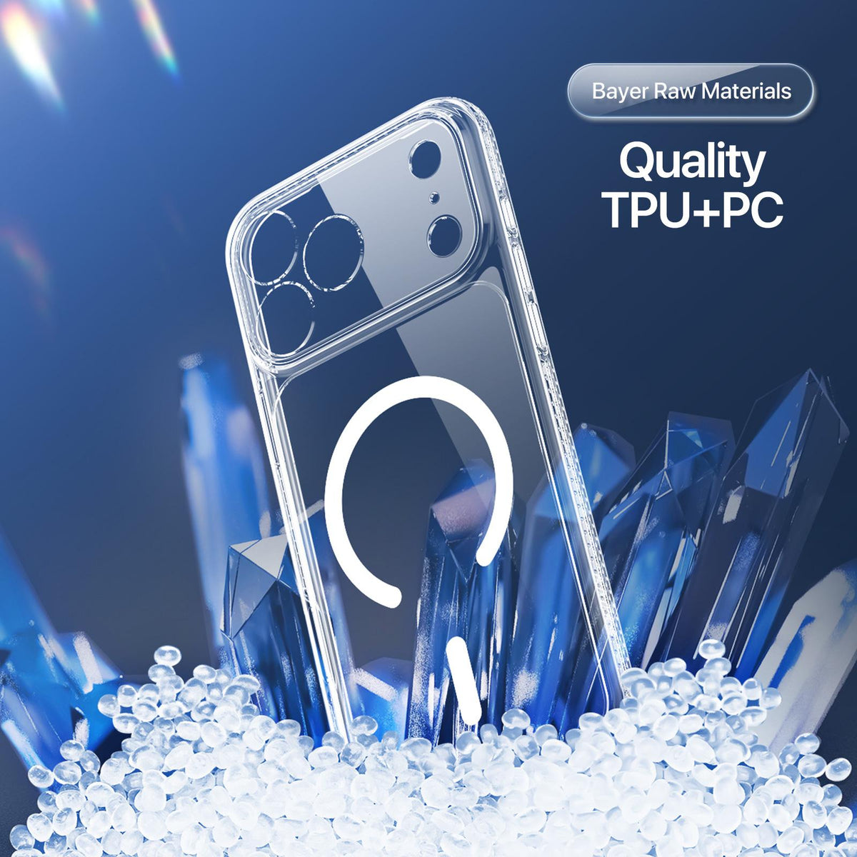 Compatible with iPhone 18 Pro Max DUX DUCIS Clin Mag Series Magsafe TPU Phone Case - Transparent
