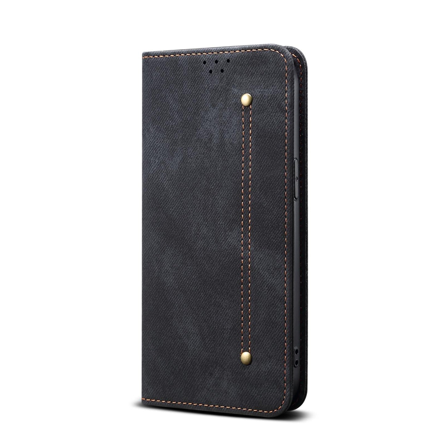 For vivo V50 Denim Texture Flip Leather Phone Case(Black)