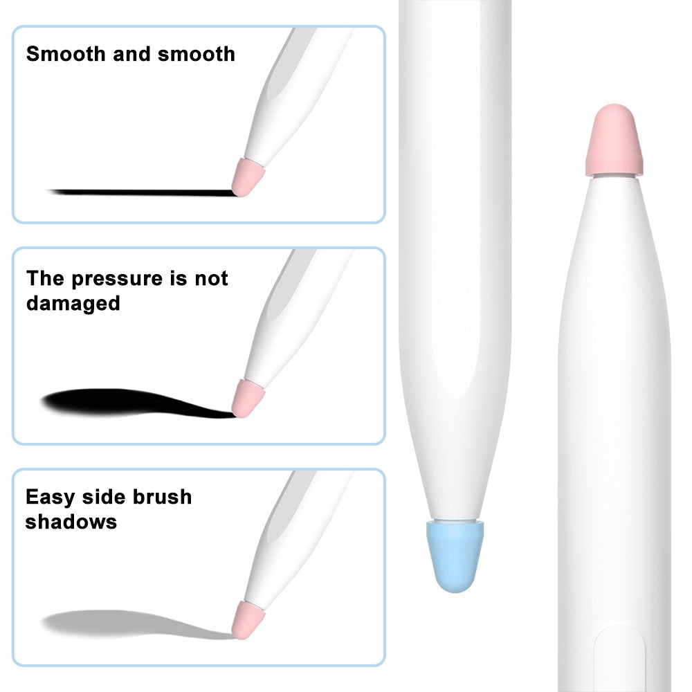 For Xiaomi Stylus Pen 2 8pcs / Set Silicone Wear-resistant Stylus Nib Cover(Black)