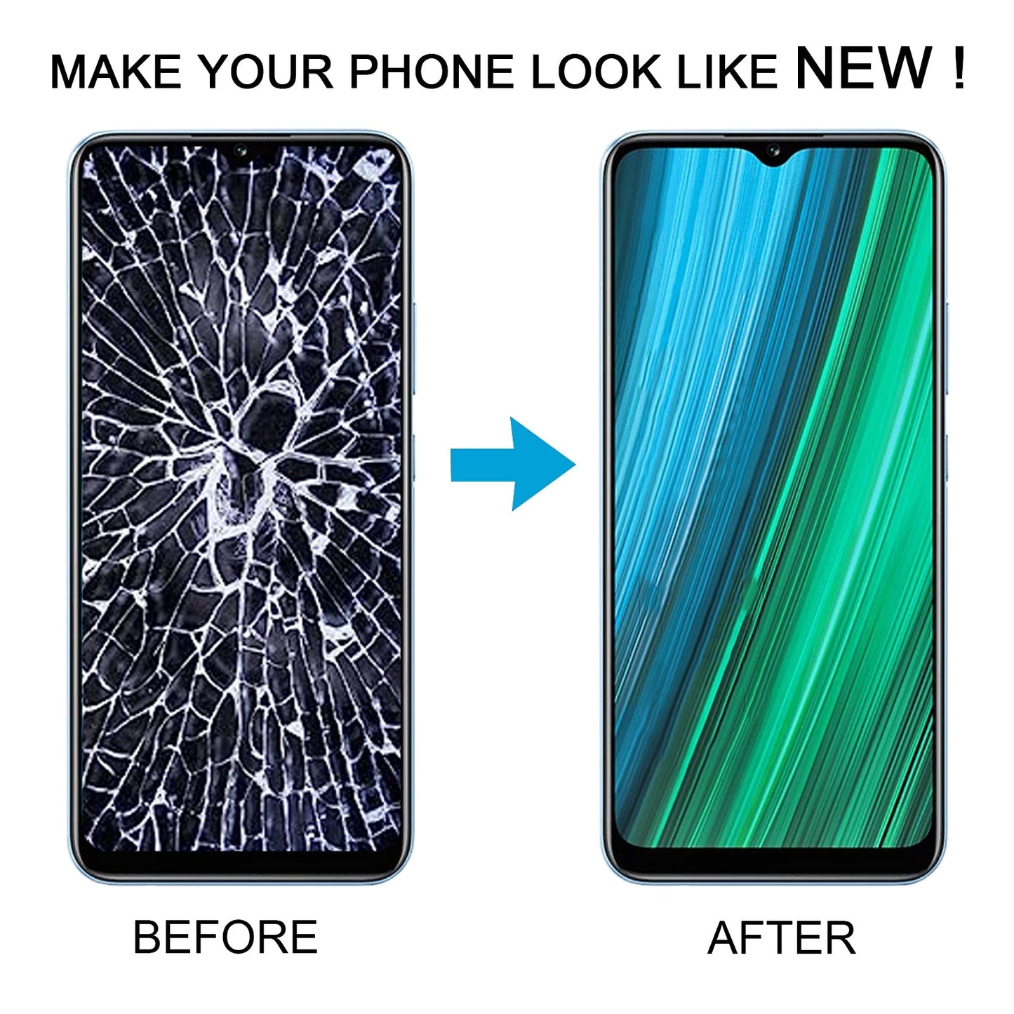 For Realme Narzo 50A 4G RMX3430 OEM LCD Screen Digitizer Full Assembly with Frame