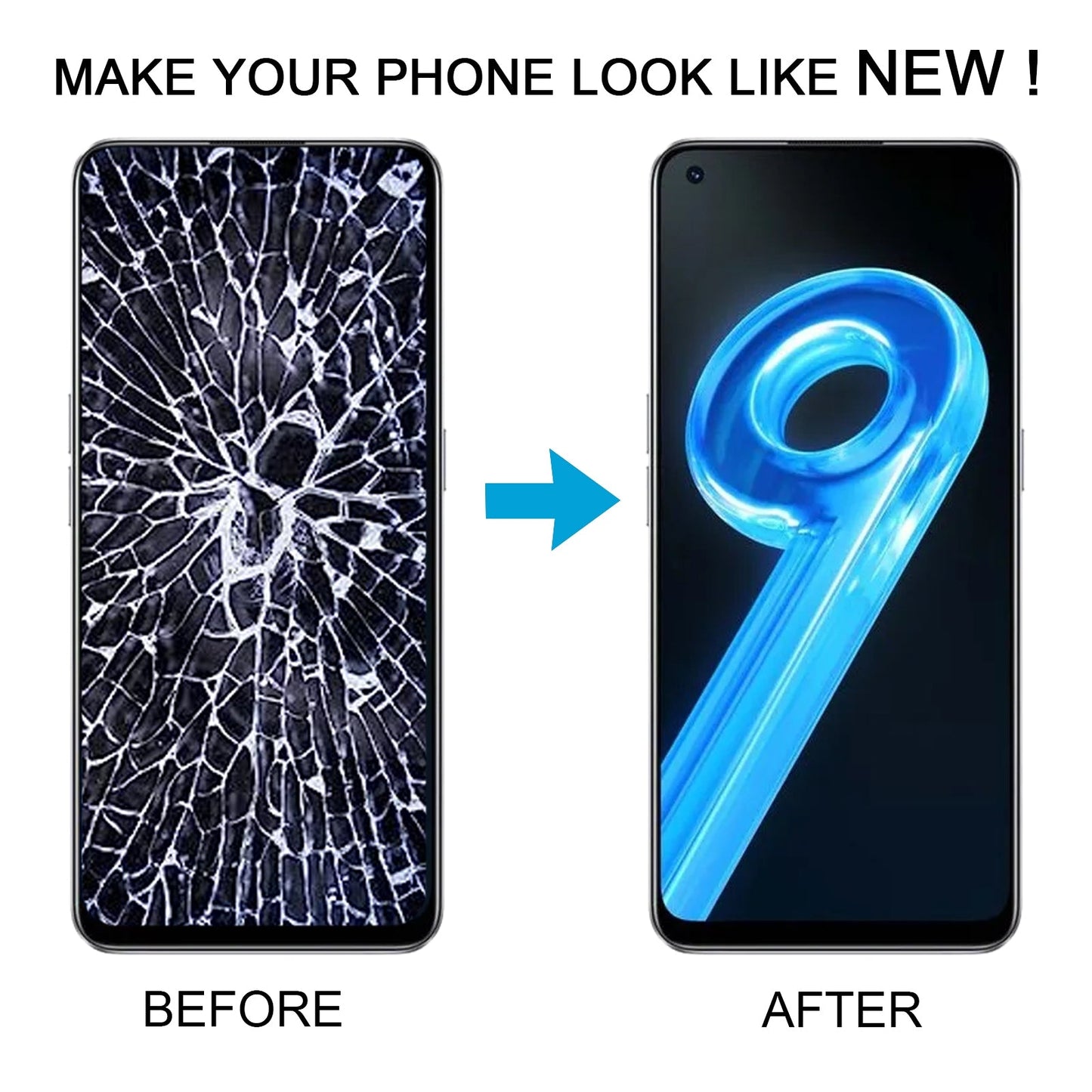 For Realme 9 5G India RMX3388 OEM LCD Screen Digitizer Full Assembly with Frame