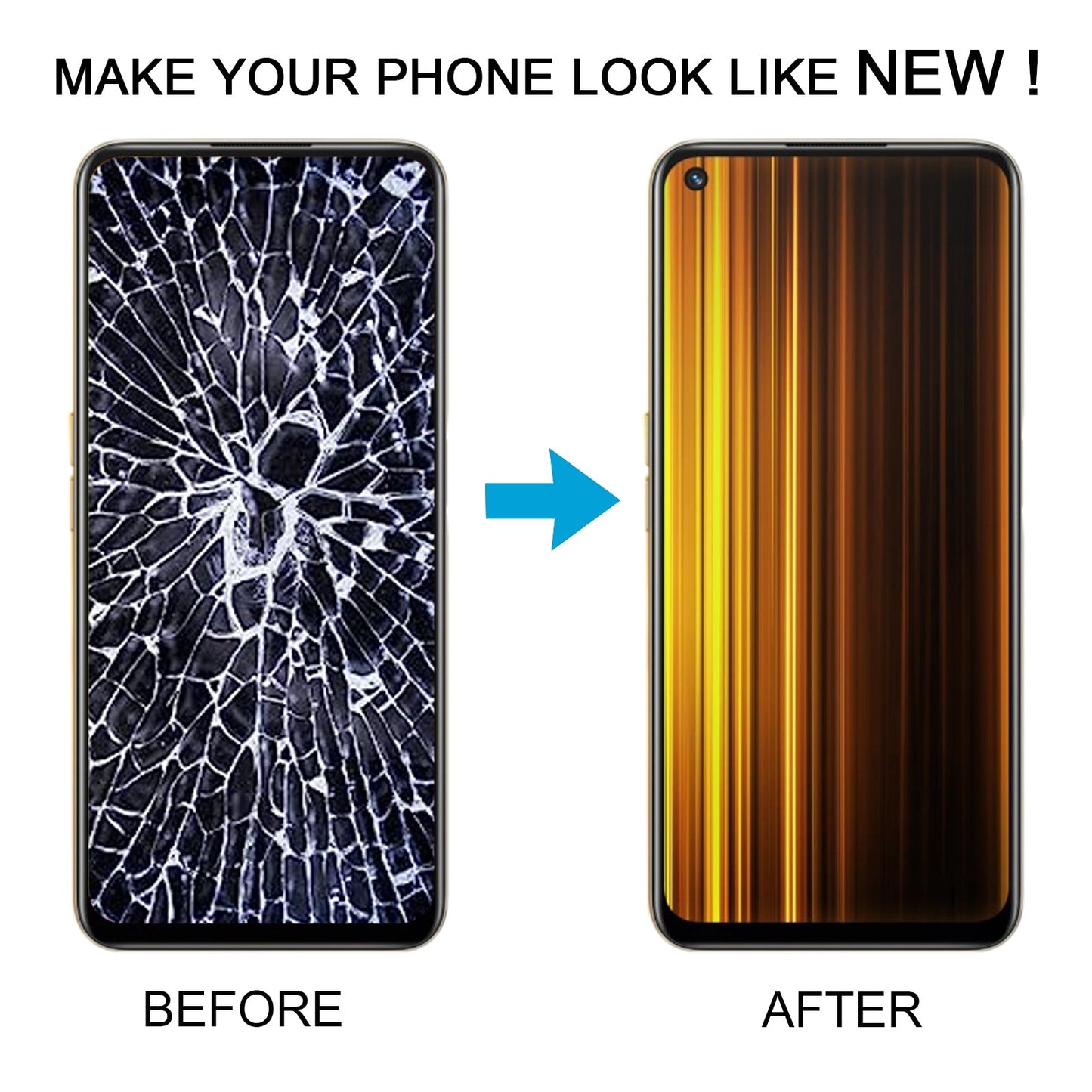 For Realme Q5 RMX3478 OEM LCD Screen Digitizer Full Assembly with Frame