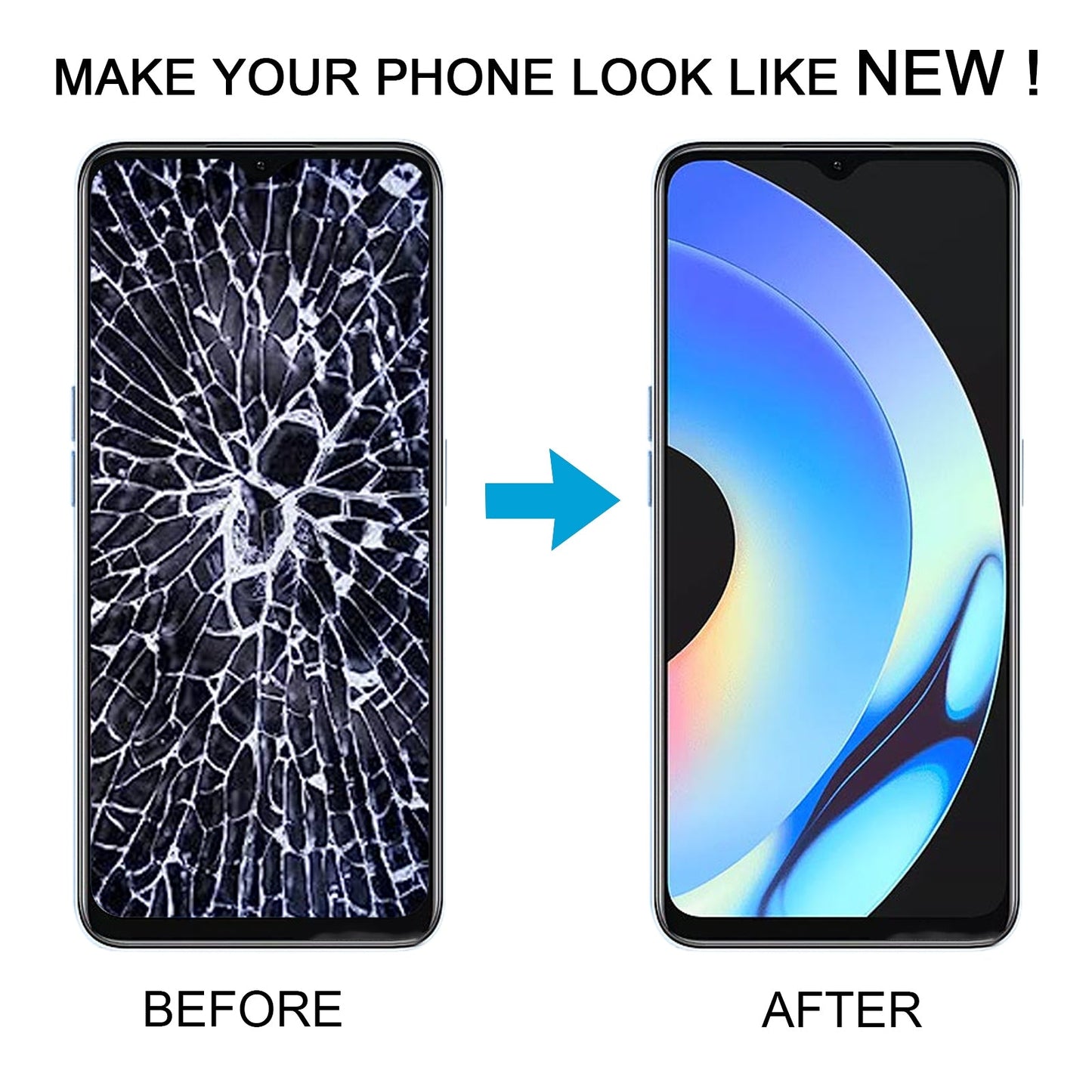 For Realme 10s OEM LCD Screen Digitizer Full Assembly with Frame