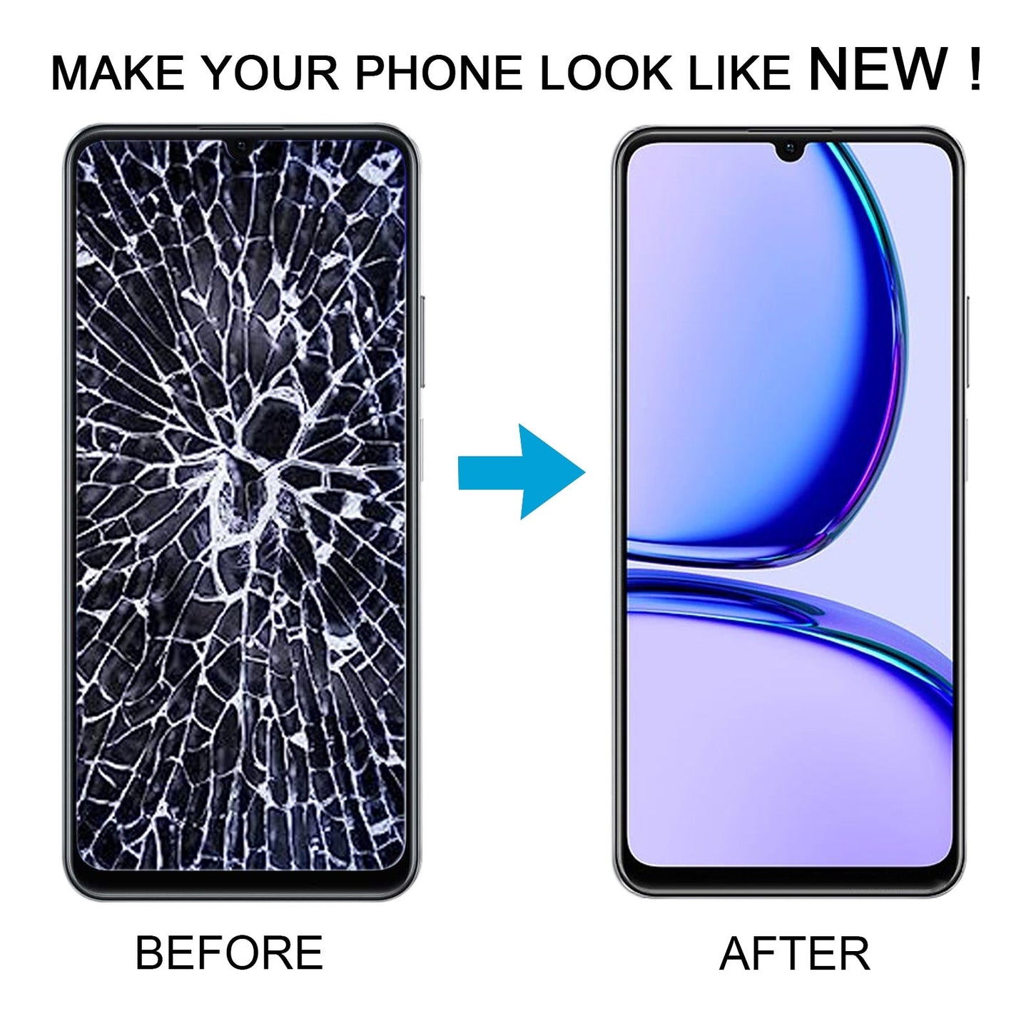 For Realme Narzo N53 OEM LCD Screen With Digitizer Full Assembly