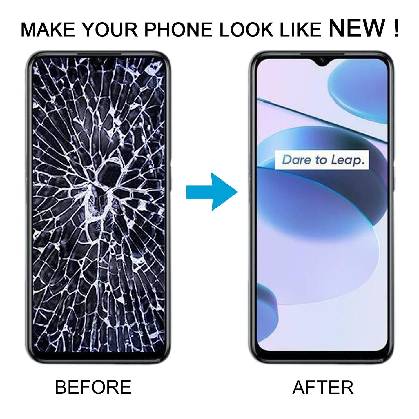 For Realme C36 OEM LCD Screen With Digitizer Full Assembly