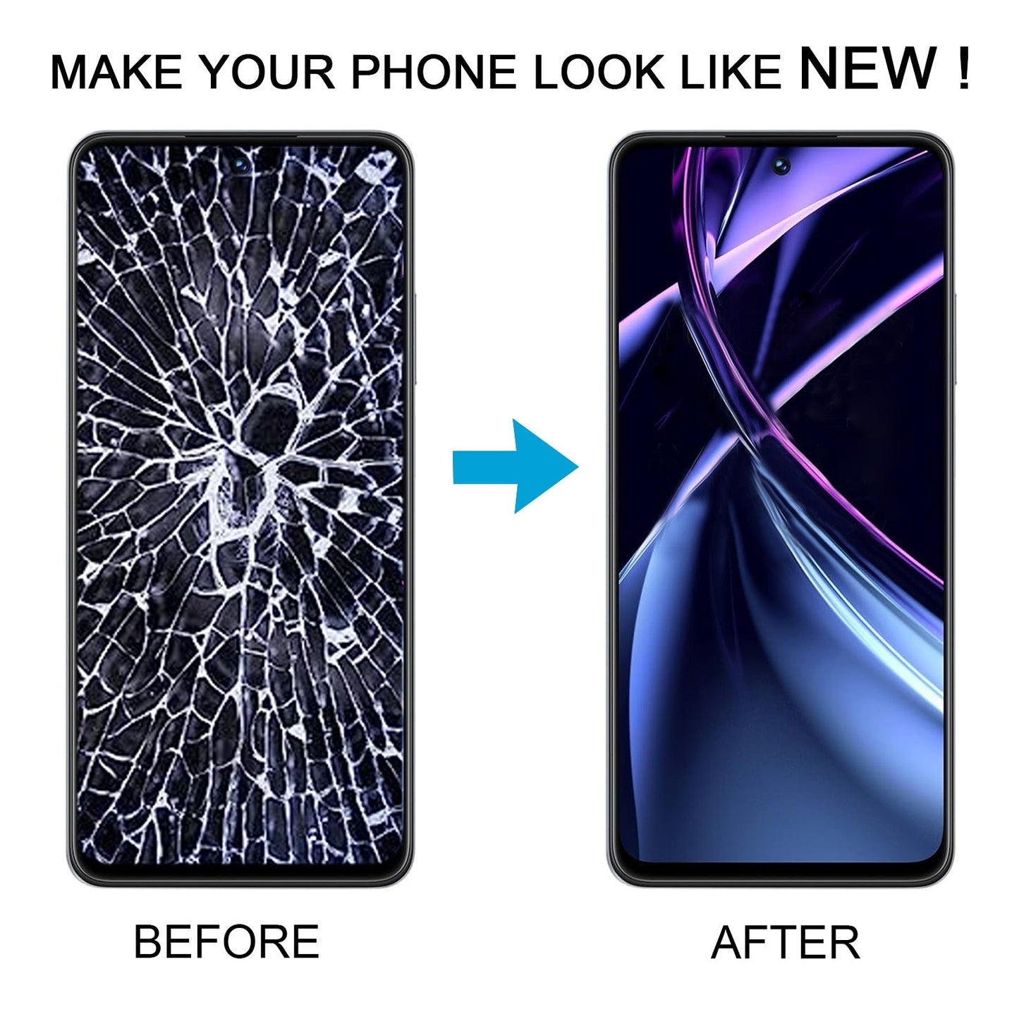 For Realme Narzo N55 OEM LCD Screen With Digitizer Full Assembly