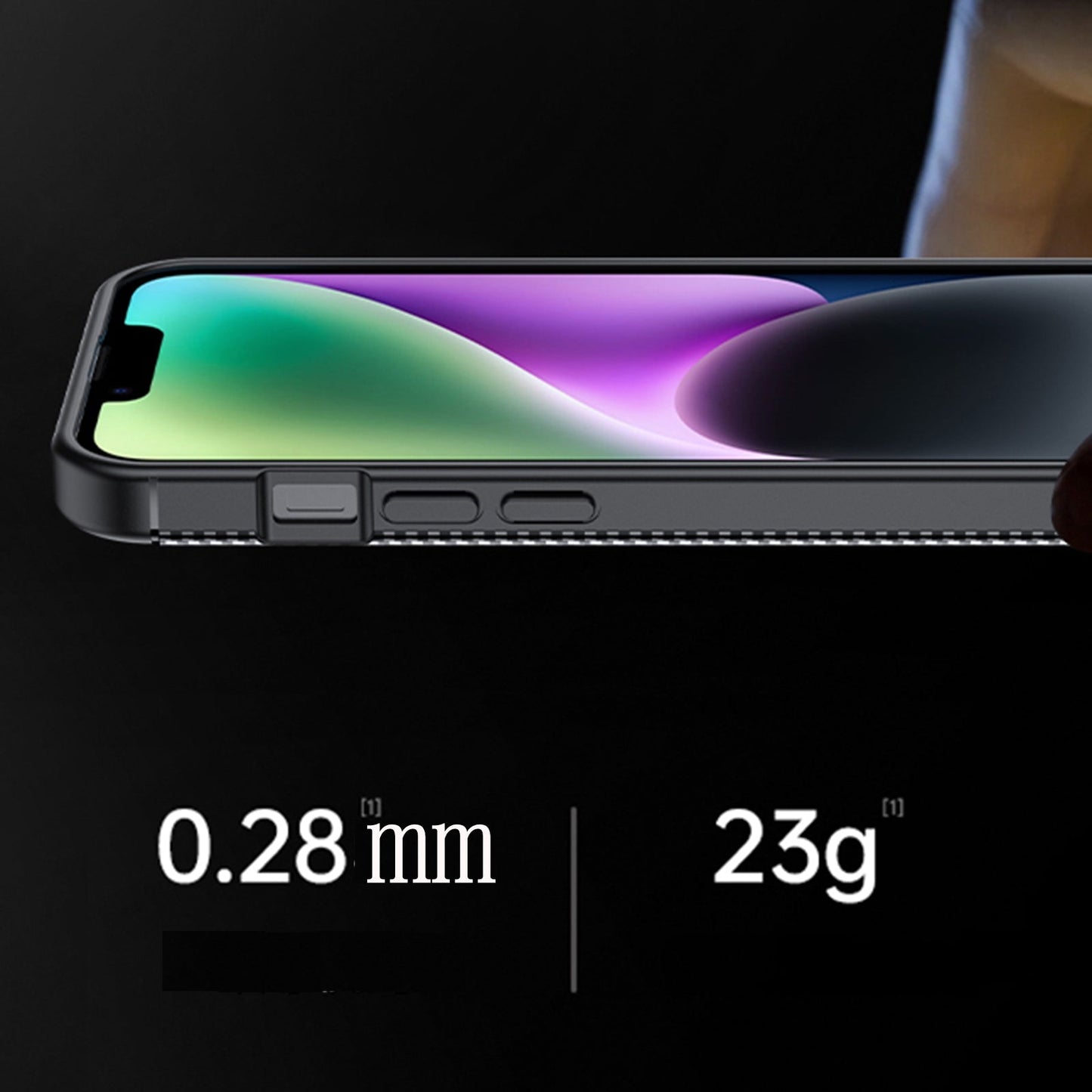 For iPhone 16e Carbon Fiber Texture Shockproof TPU Phone Case(Black)