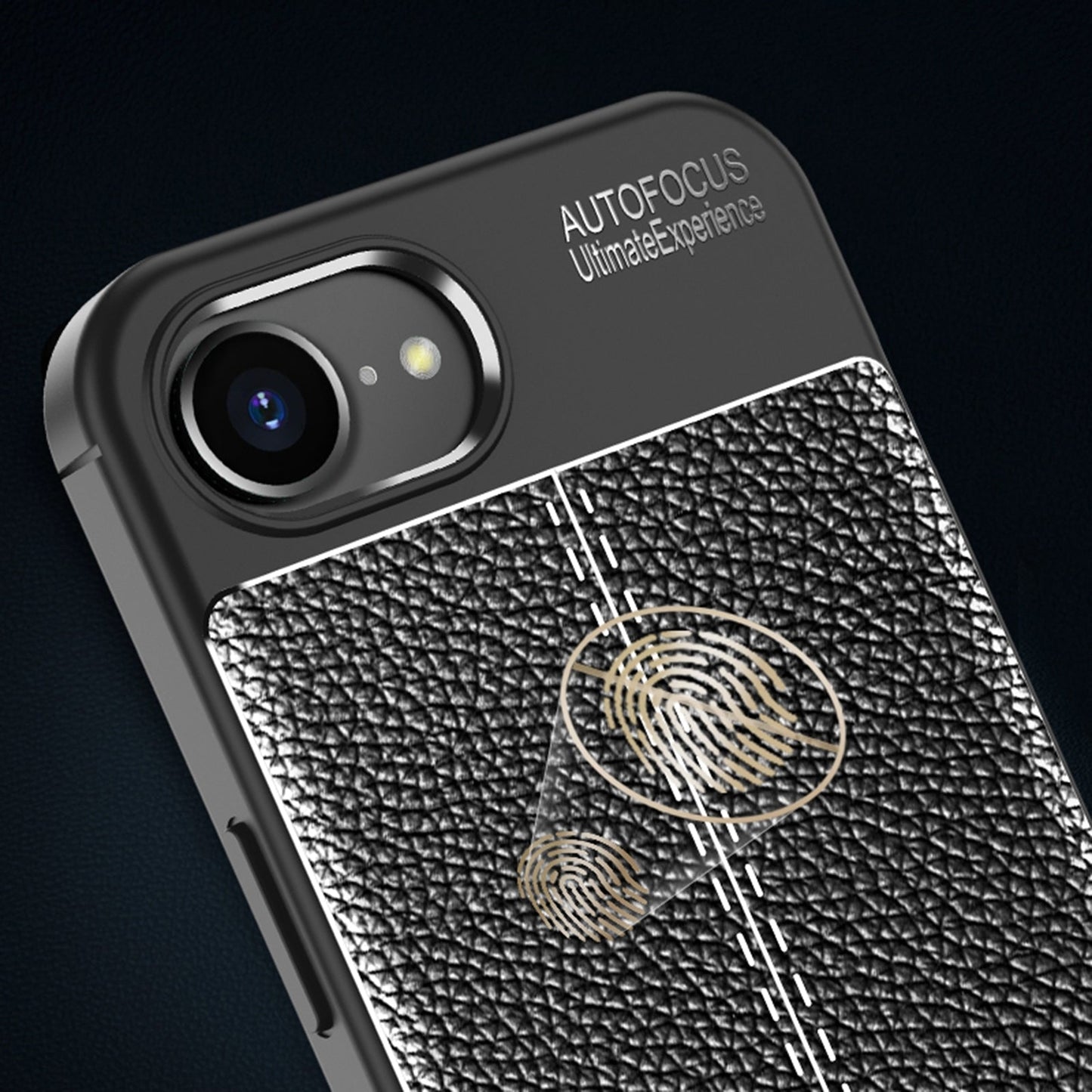 For iPhone 16e Litchi Texture Shockproof TPU Phone Case(Black)