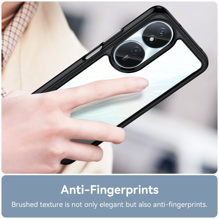 For Honor Play 50 Plus Colorful Series Acrylic Hybrid TPU Phone Case(Black)