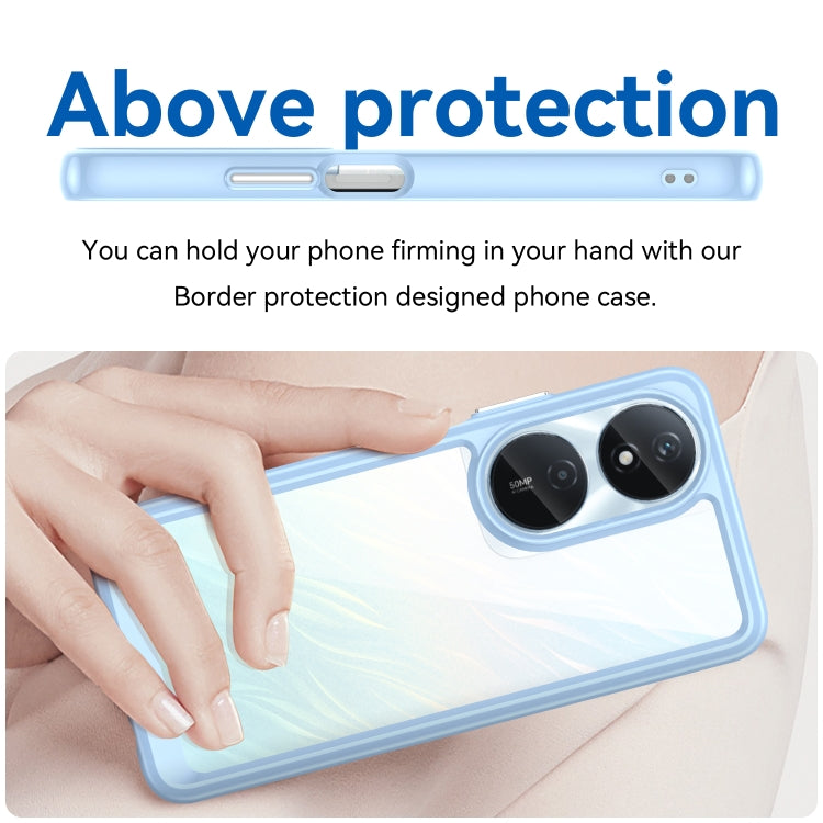 For Honor Play 50 Plus Colorful Series Acrylic Hybrid TPU Phone Case(Blue)