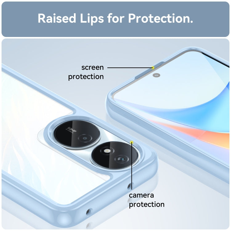 For Honor Play 50 Plus Colorful Series Acrylic Hybrid TPU Phone Case(Blue)