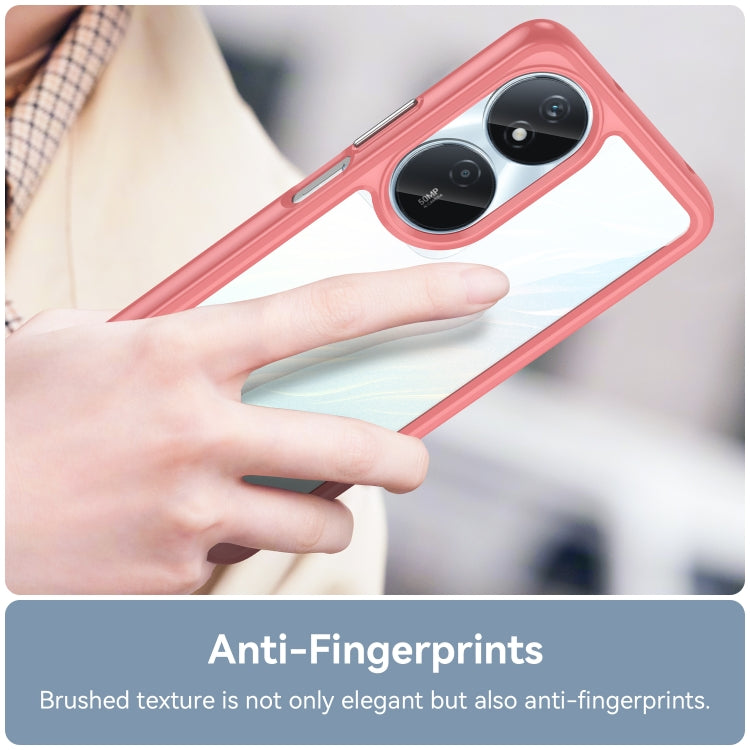 For Honor Play 50 Plus Colorful Series Acrylic Hybrid TPU Phone Case(Red)