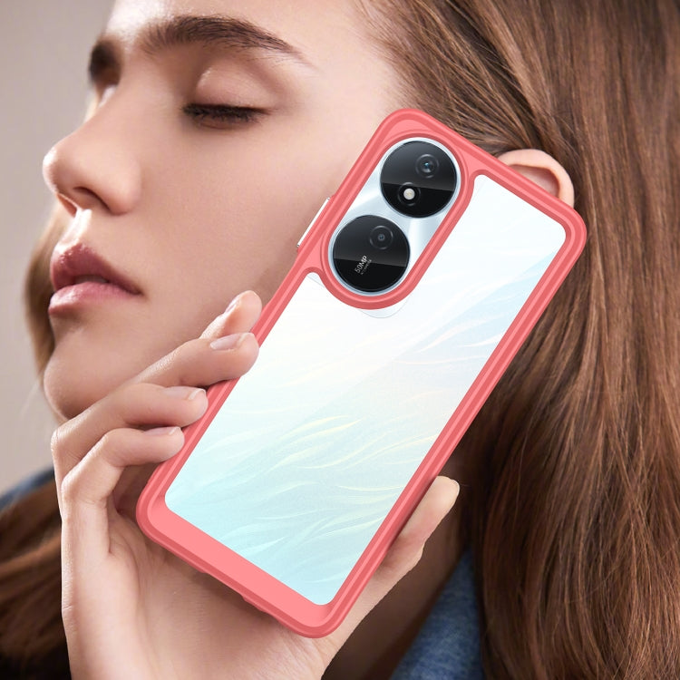 For Honor Play 50 Plus Colorful Series Acrylic Hybrid TPU Phone Case(Red)