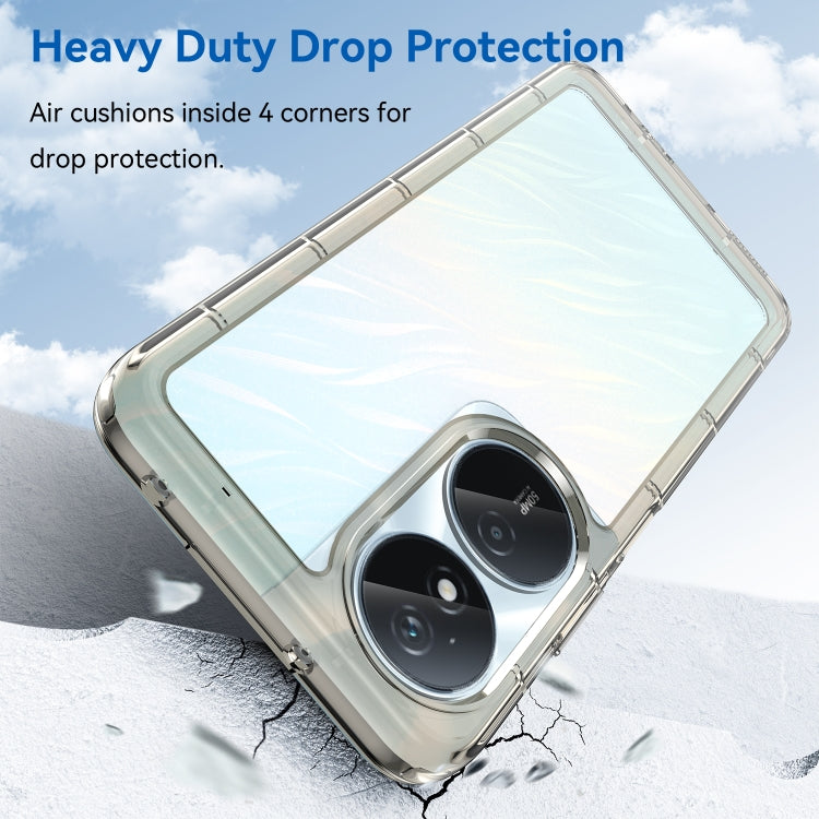 For Honor Play 50 Plus Colorful Series Acrylic Hybrid TPU Phone Case(Transparent Grey)