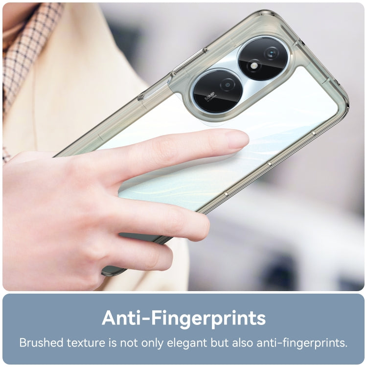 For Honor Play 50 Plus Colorful Series Acrylic Hybrid TPU Phone Case(Transparent Grey)