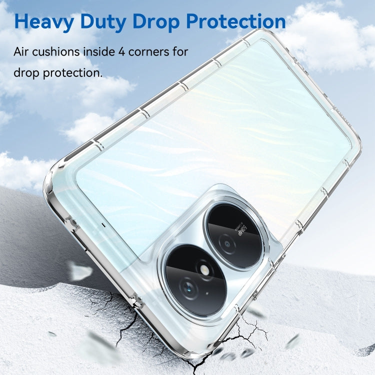 For Honor Play 50 Plus Colorful Series Acrylic Hybrid TPU Phone Case(Transparent)