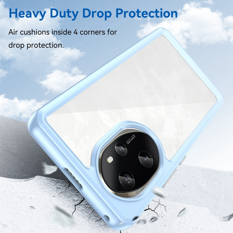 For Honor 100 Pro Colorful Series Acrylic Hybrid TPU Phone Case(Blue)