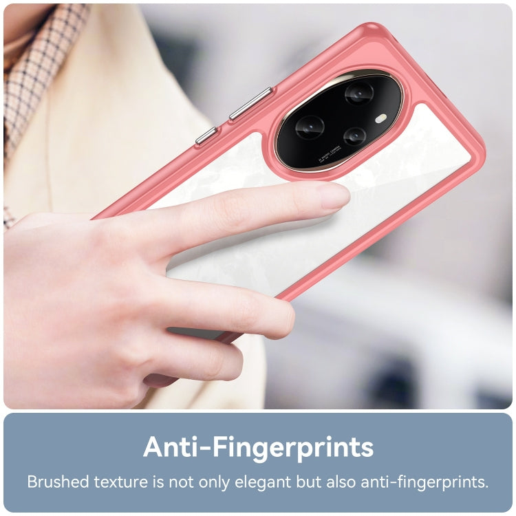 For Honor 100 Pro Colorful Series Acrylic Hybrid TPU Phone Case(Red)