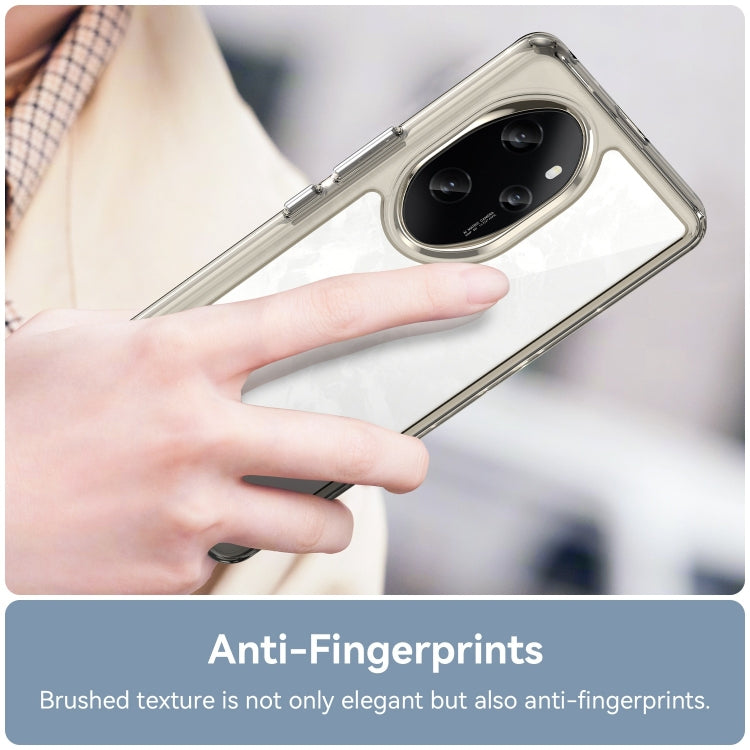 For Honor 100 Pro Colorful Series Acrylic Hybrid TPU Phone Case(Transparent Grey)